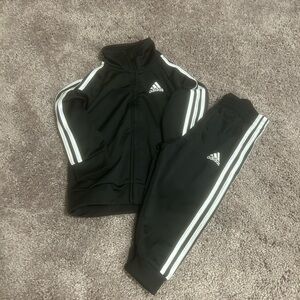 Classic Toddler Adidas Black & White Tracksuit